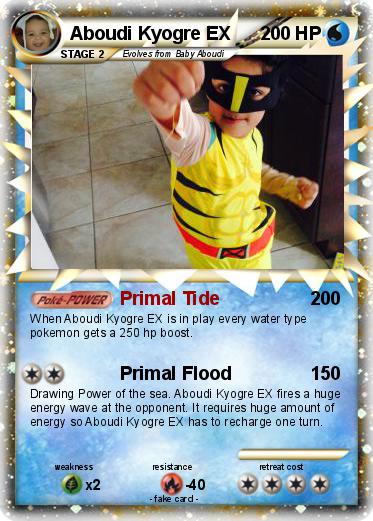 Pokemon Aboudi Kyogre EX