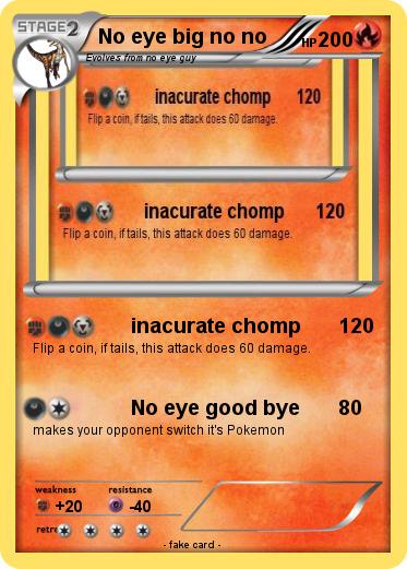 Pokemon No eye big no no