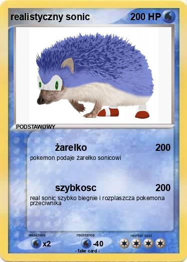 Pokemon realistyczny sonic