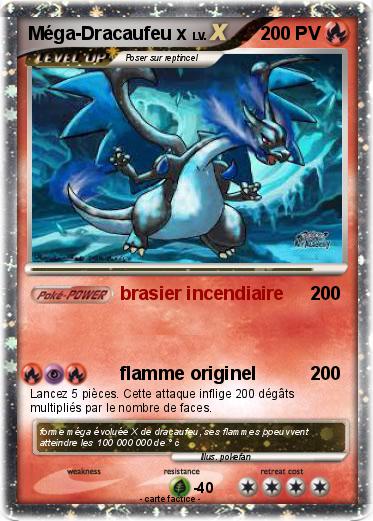 Pokemon Méga-Dracaufeu x