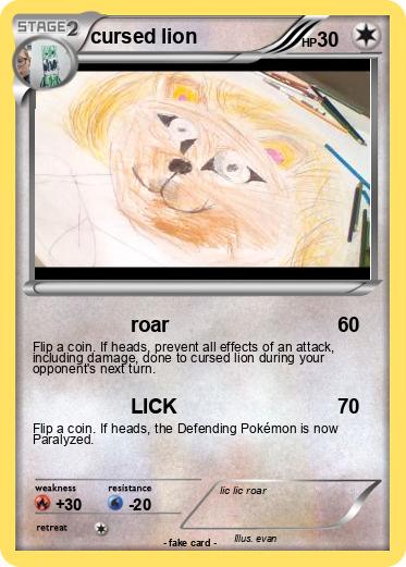 Pokemon cursed lion