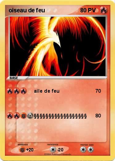 Pokemon oiseau de feu