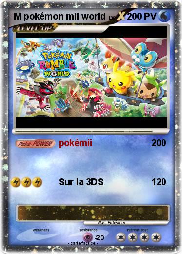 Pokemon M pokémon mii world