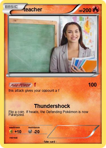 Pokemon teacher