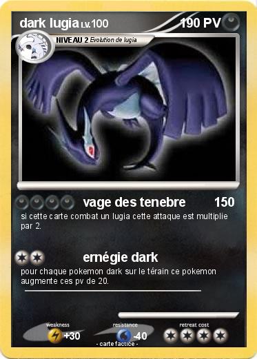 Pokemon dark lugia