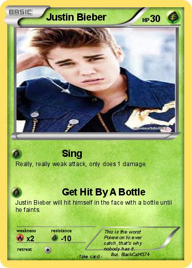 Pokemon Justin Bieber