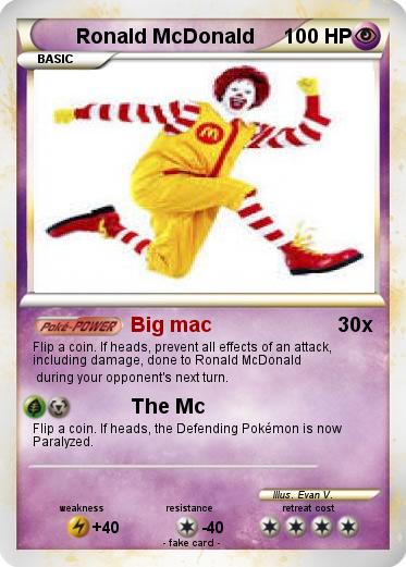 Pokemon Ronald McDonald