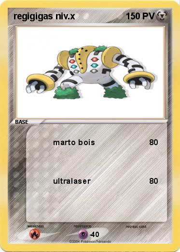 Pokemon regigigas niv.x