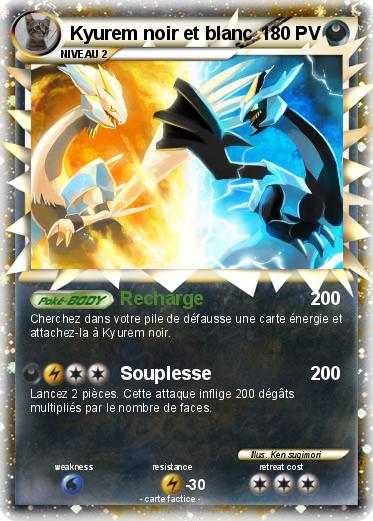 Pokemon Kyurem noir et blanc