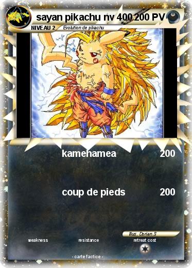 Pokemon sayan pikachu nv 400