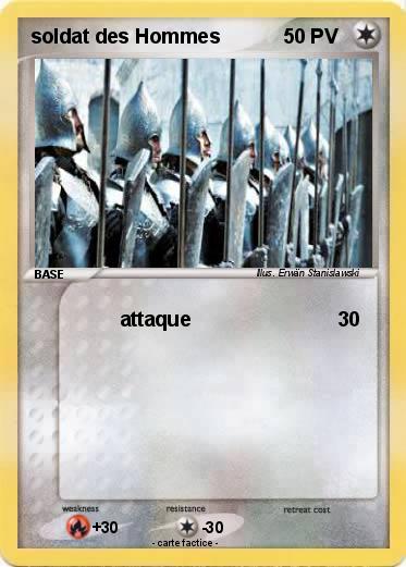 Pokemon soldat des Hommes