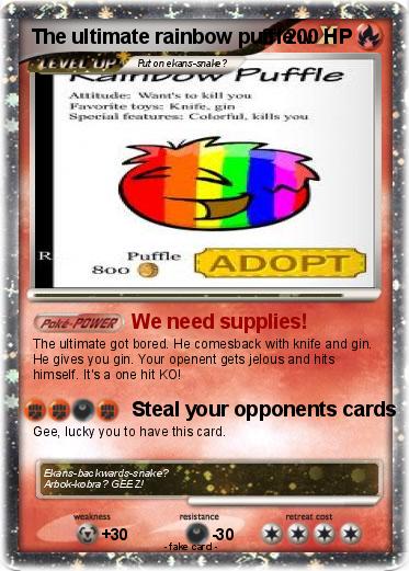 Pokemon The ultimate rainbow puffle