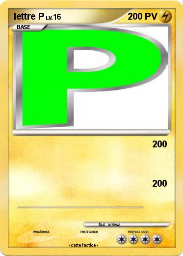 Pokemon lettre P