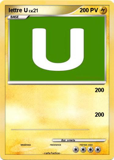 Pokemon lettre U
