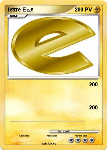 Pokemon lettre E