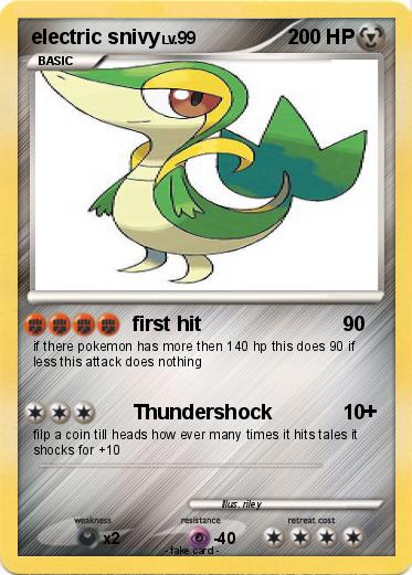 Pokemon electric snivy