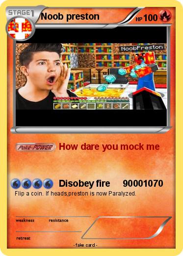 Pokemon Noob preston