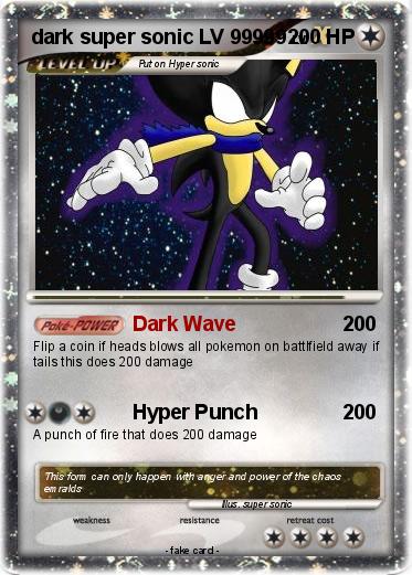 Pokemon dark super sonic LV 99999