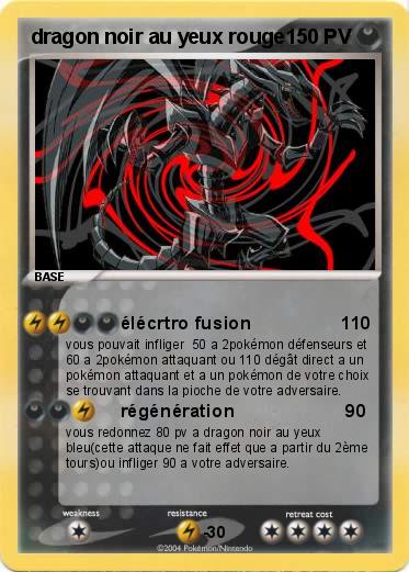 Pokemon dragon noir au yeux rouge