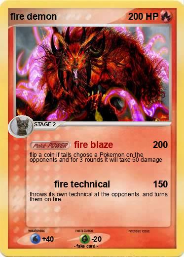Pokemon fire demon