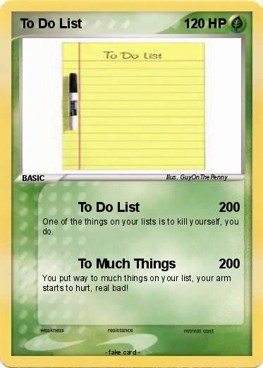 Pokemon To Do List