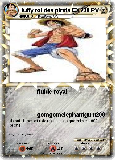 Pokemon luffy roi des pirats EX