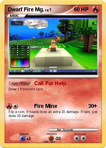 Pokemon Dwarf Fire Mg.