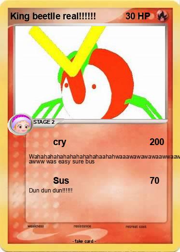 Pokemon King beetlle real!!!!!!