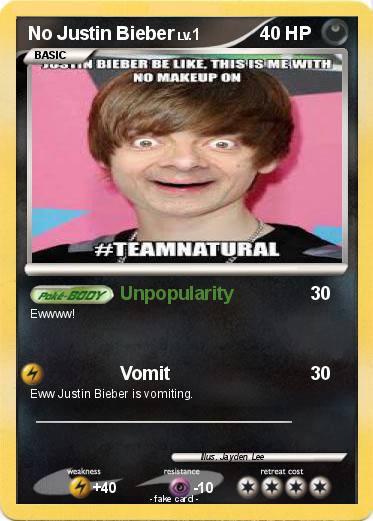 Pokemon No Justin Bieber