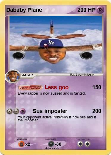 Pokemon Dababy Plane