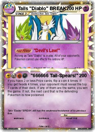 Pokemon Tails "Diablo" BREAK