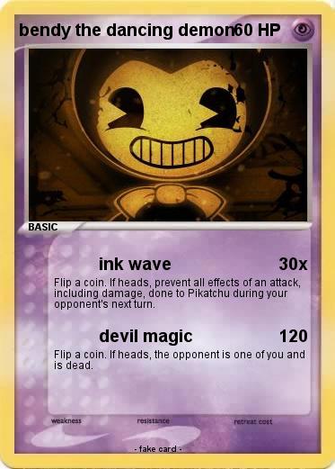 Pokemon bendy the dancing demon