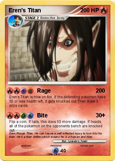 Pokemon Eren's Titan