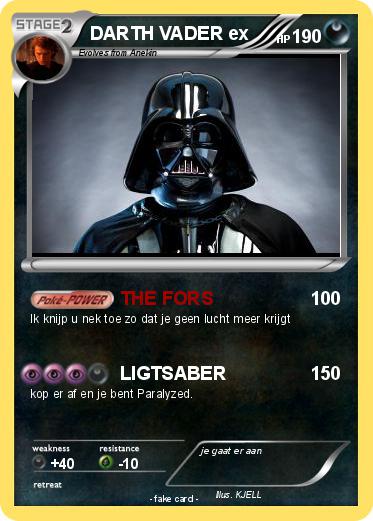 Pokemon DARTH VADER ex