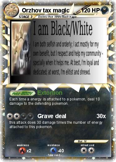 Pokemon Orzhov tax magic