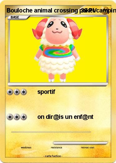 Pokemon Bouloche animal crossing poket camping