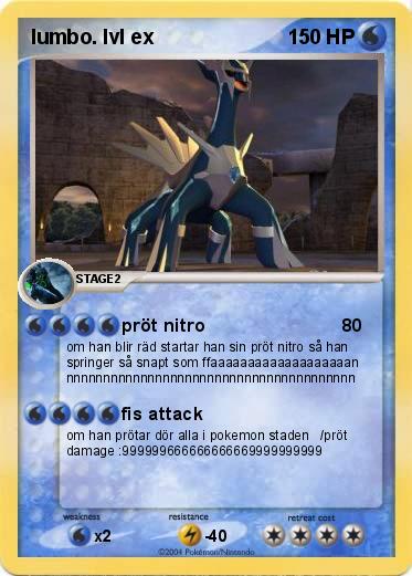 Pokemon lumbo. lvl ex
