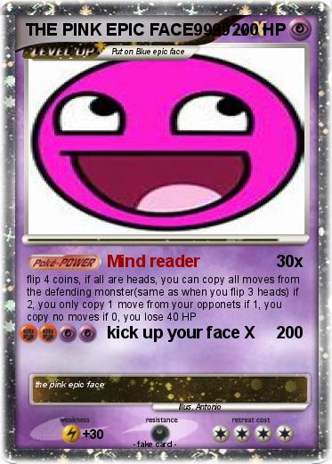 Pokemon THE PINK EPIC FACE9999