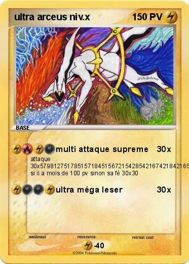 Pokemon ultra arceus niv.x