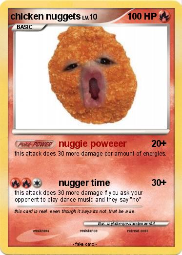 Pokemon chicken nuggets