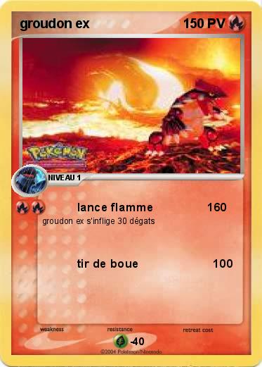Pokemon groudon ex