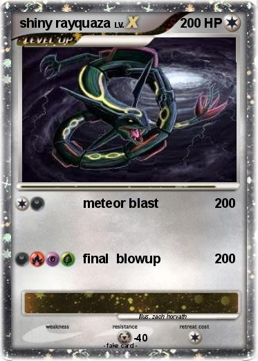 Pokemon shiny rayquaza