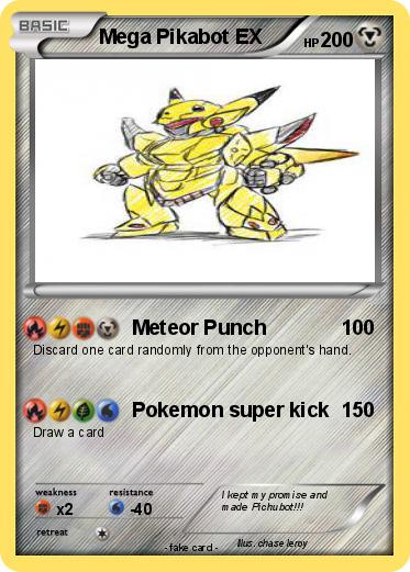 Pokemon Mega Pikabot EX