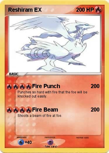 Pokemon Reshiram EX