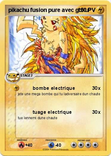 Pokemon pikachu fusion pure avec goku