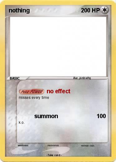 Pokemon nothing