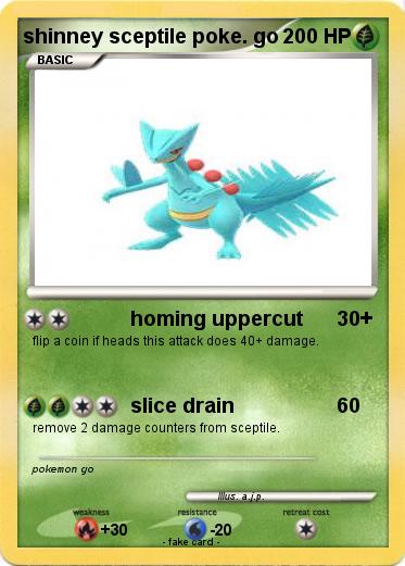 Pokemon shinney sceptile poke. go