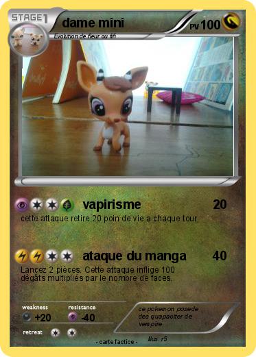 Pokemon dame mini