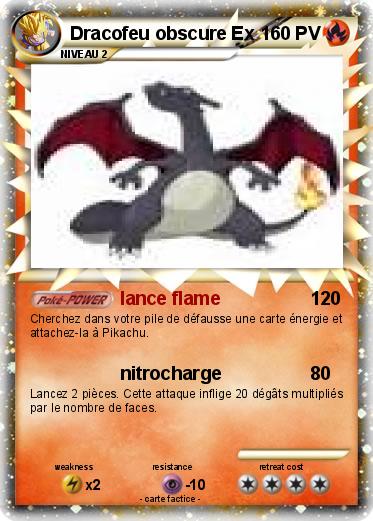 Pokemon Dracofeu obscure Ex