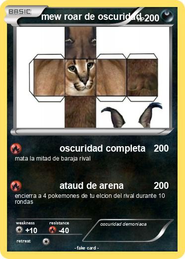 Pokemon mew roar de oscuridad